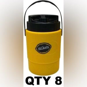 LOT OF 8 MIKE'S COOLER JUGS W/HANDLE 1L
